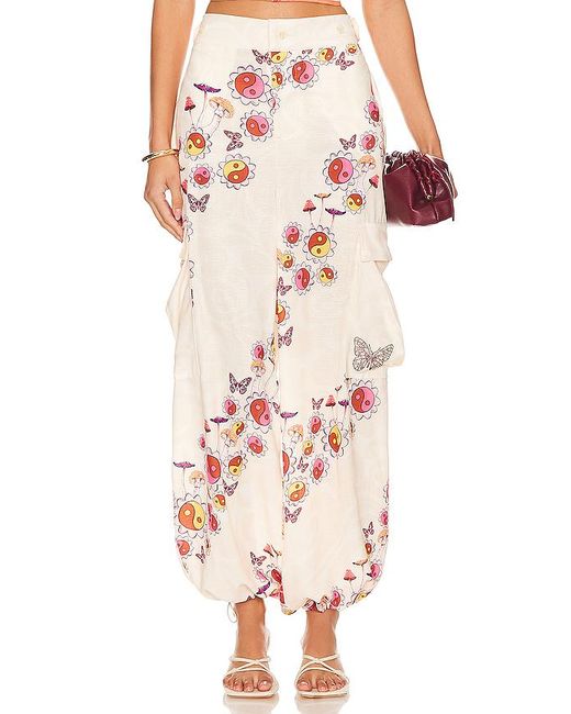 Pantalón Cargo Maicy En Color Ivory Talla (También En L, Xl) Agua Bendita de color Pink