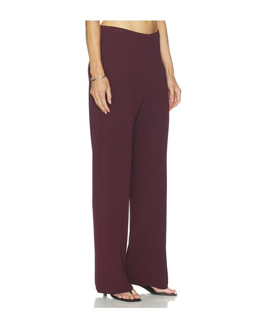 Vince Red Colette High Waist Crepe Bias Pant