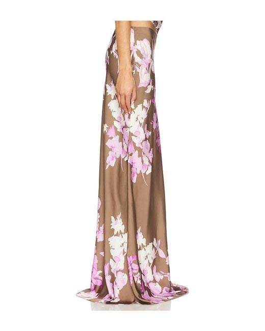 Rococo Sand Red Maxirock Skirt
