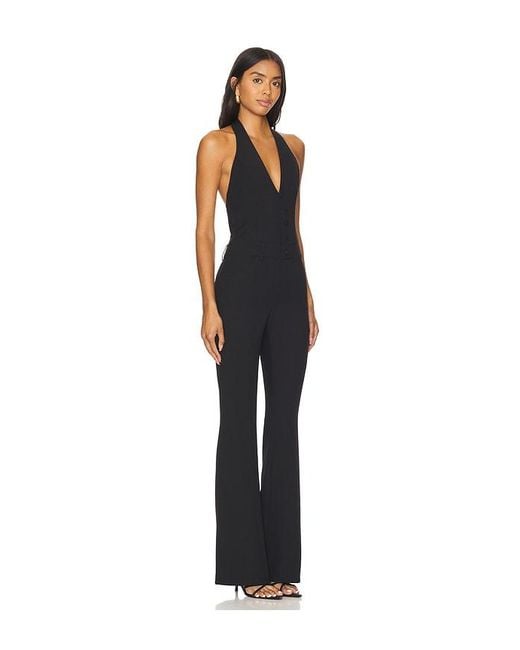 superdown Blue Johnalyn Low Back Jumpsuit