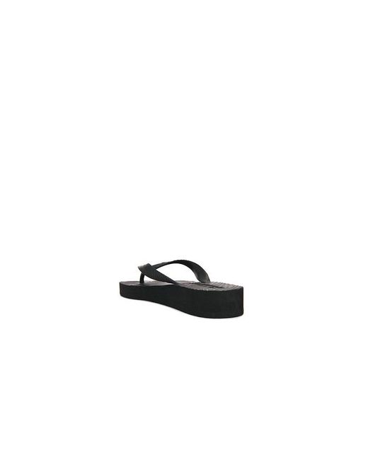 Sleeper Black Tapered Platform Flip Flop