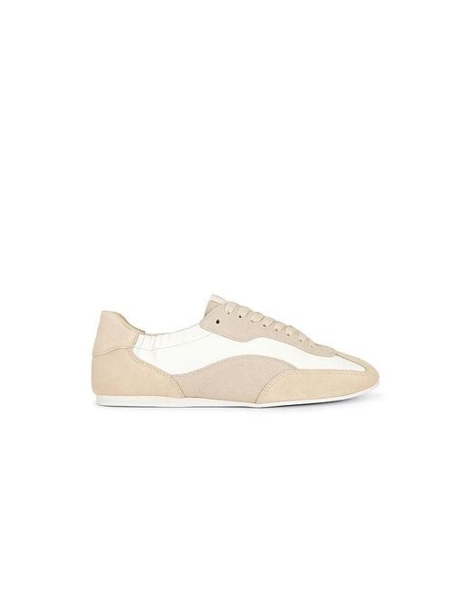 Jonathan Simkhai White Georgie Elasticized Leather Combo Sneaker