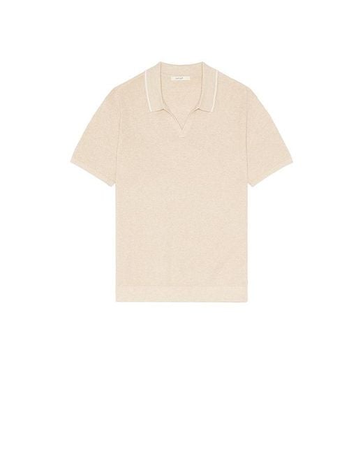 Marine Layer Natural Greyson Knitted Polo for men