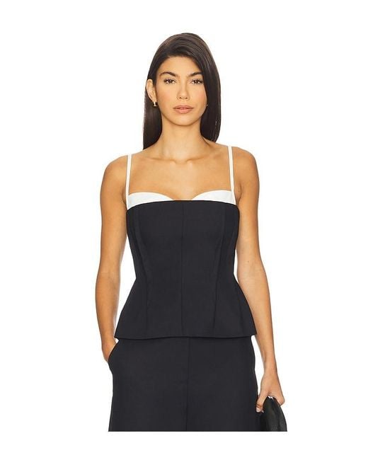 Jonathan Simkhai Black Charlee Bustier Top