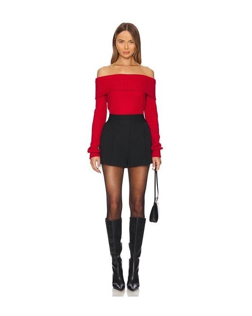 Bobi Red Off Shoulder Top