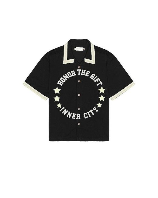 Honor The Gift Black A-spring Tradition Snap Up Shirt for men