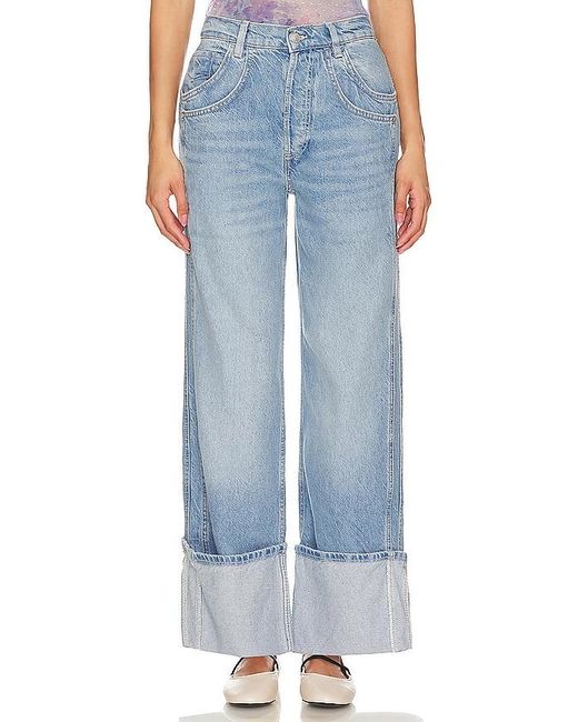 Free People Blue Final Countdown Mid Rise