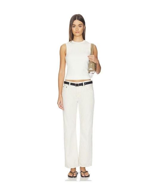 Citizens of Humanity White Faye Vintage Straight Jeans