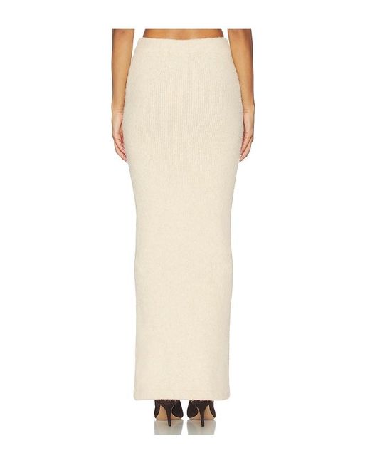 SNDY'S White Winnie Maxi Skirt