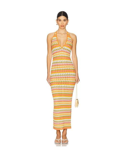 Ronny Kobo Metallic Strickkleid Yael