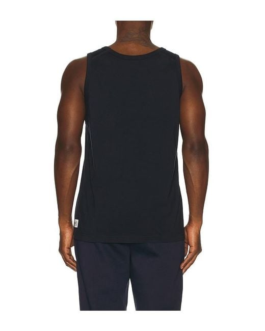 Reigning Champ Black Lightweight Jersey Slim Tank Top for men