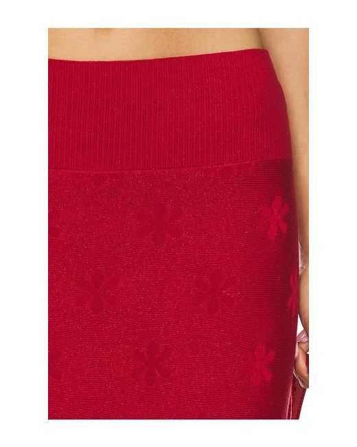 Asta Resort Red Lorena Skirt