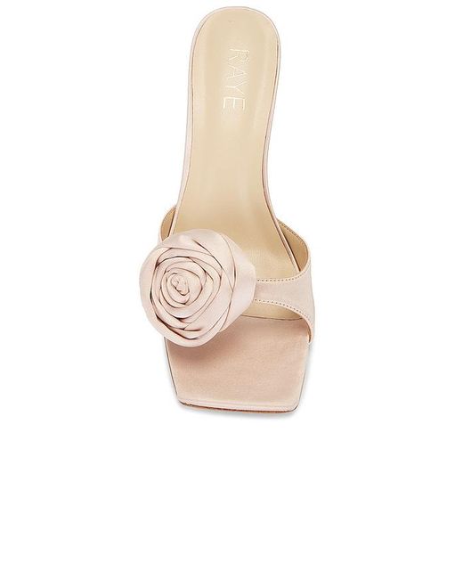 Raye White Rosette Mule