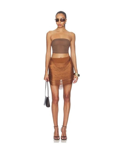 superdown White Katalia Mini Skirt