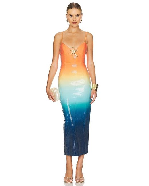 Runaway the Label Blue Benito Midi Dress