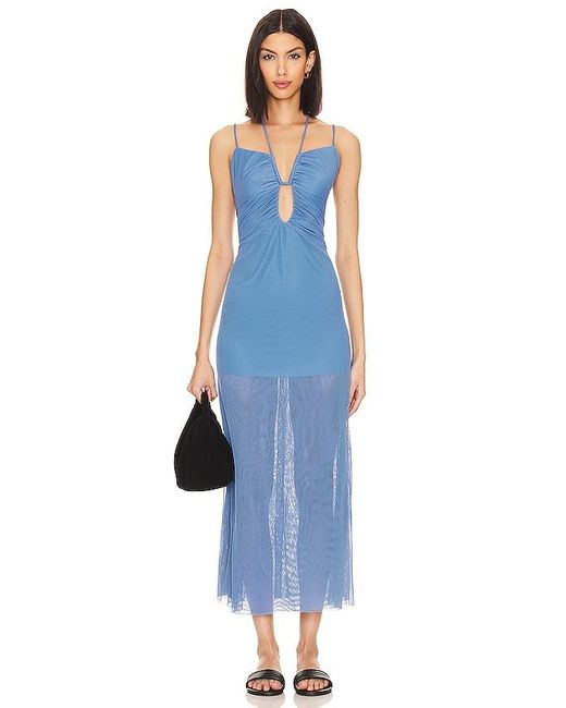 ViX Blue Mina Midi Dress