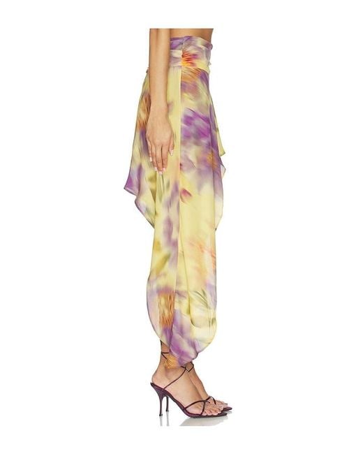 Runaway the Label Multicolor Tulia Flounce Midi Skirt