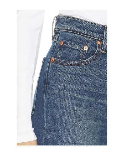 Levi's Blue Ribcage Straight Ankle
