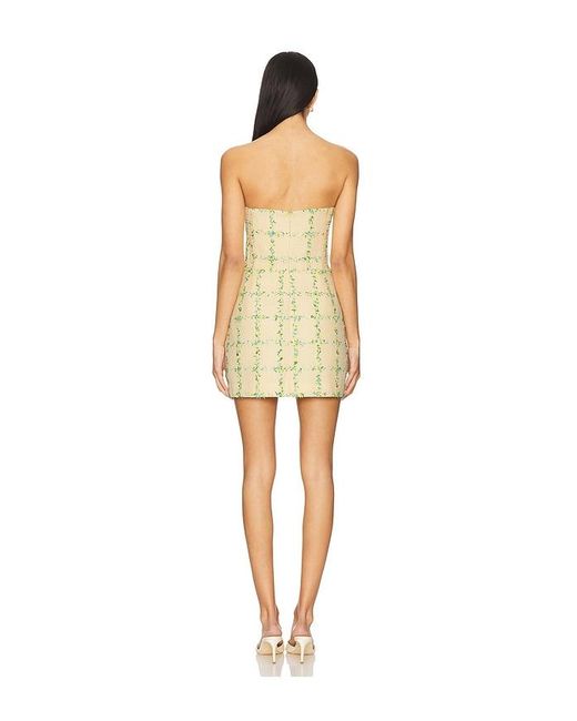 Amanda Uprichard Natural Strapless Bethany Skort Romper