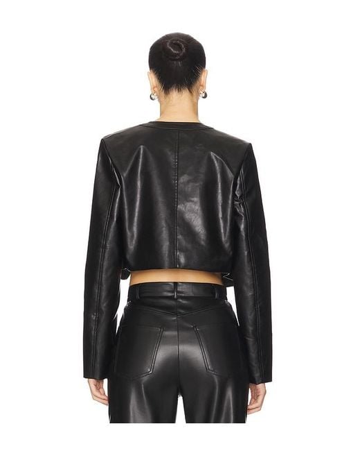 Lioness Black Amelie Cropped Jacket