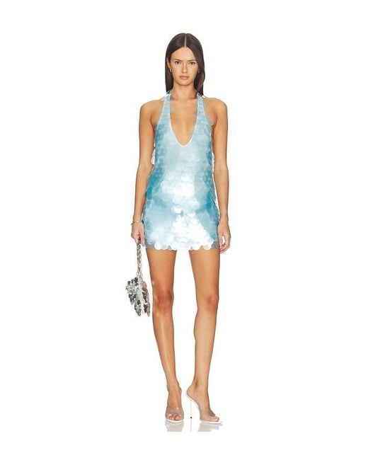 CULTNAKED Blue Shuffle Mini Mini Skort