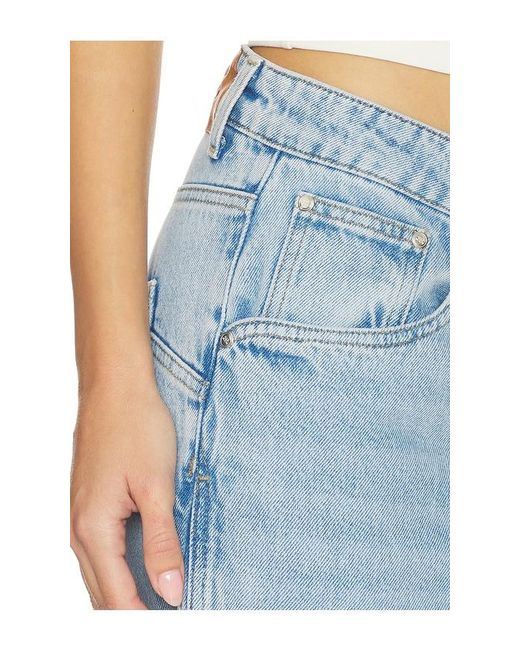 Gestuz Blue X Barbie Stacie High Waisted Wide Jeans