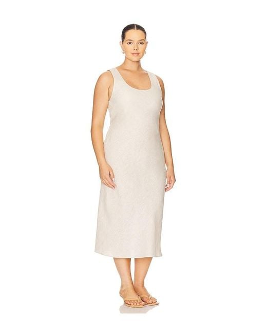 ROBE EULA en Beige L'academie en coloris White