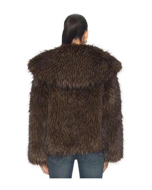 Apparis Black Yara Fox Coat