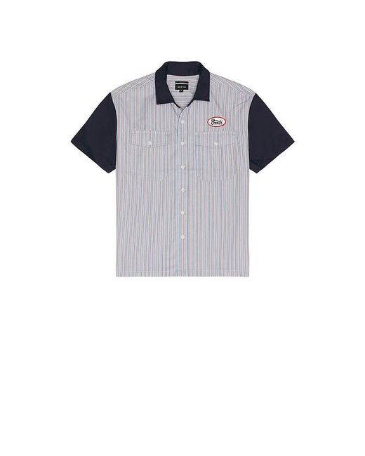 Brixton Blue Builders Olson Woven Shirt for men