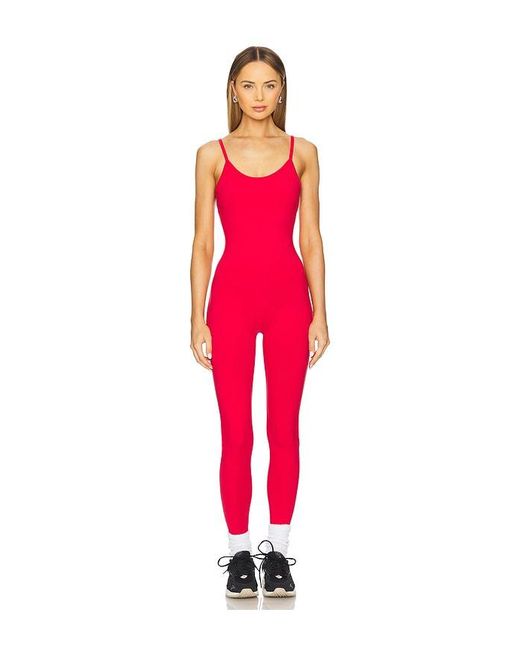 Alo Yoga Red Airbrush One And Done Onsie