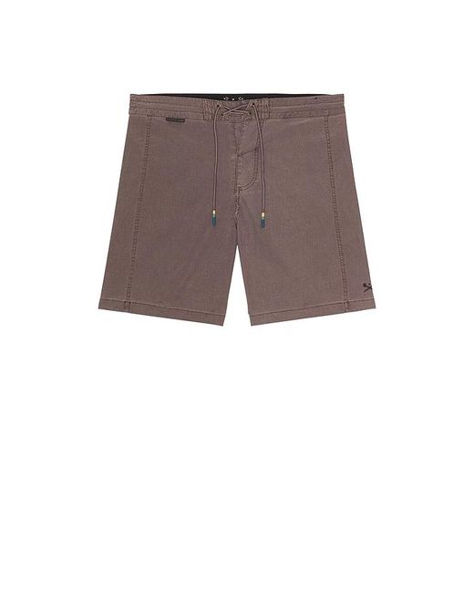 Dark Seas Brown Go To Panel Boardshort for men