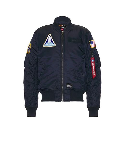 Alpha Industries Blue Nasa Ma-1 Bomber for men