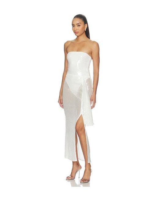 superdown White X Emma Rose Citra Sequin Skirt Set