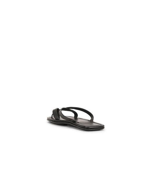 St. Agni Black Pantolette Soft Strap