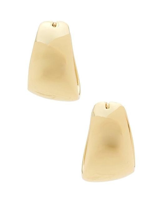 Shashi Metallic Couplet Hoops Earrings