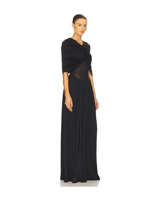 Helsa Black Philomena Jersey Dress