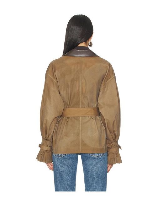 LPA Brown Cara Trench Jacket