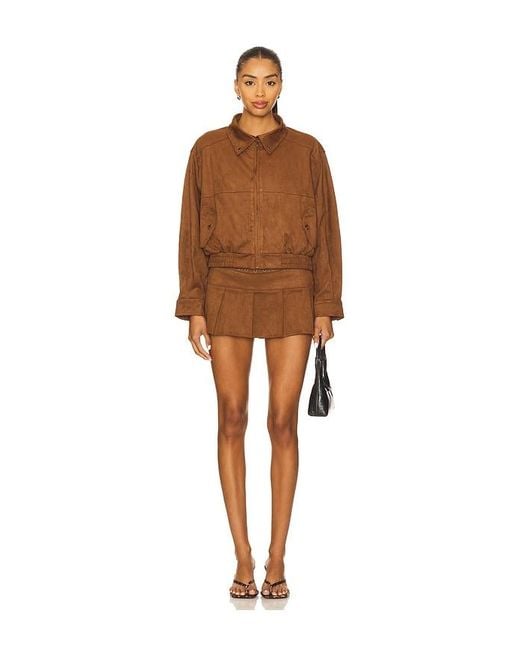 ZEMETA Brown Mocca Suede Jacket