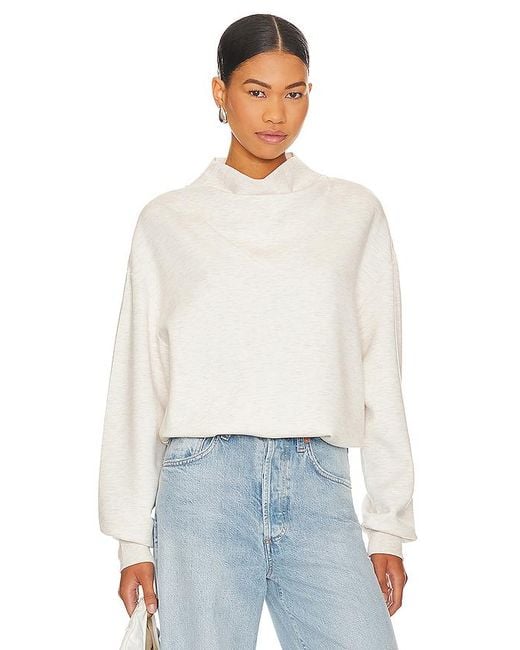 Varley White Betsy Sweatshirt
