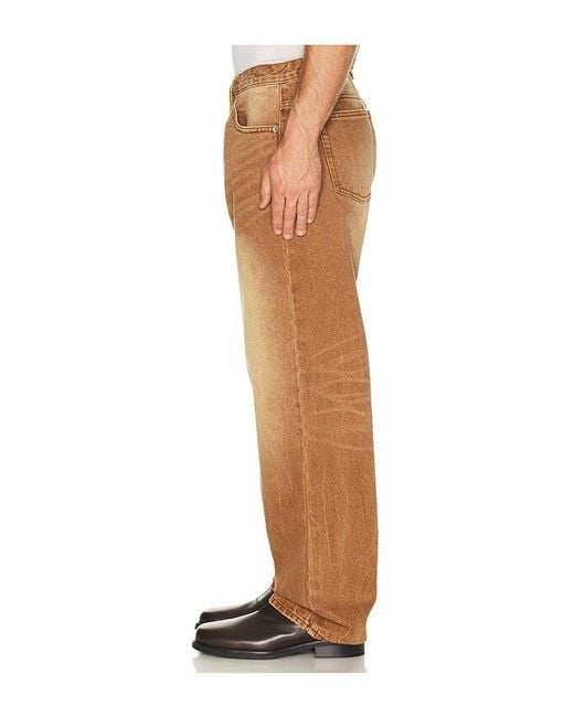 Obey Brown Boxcar Straight Leg Jeans for men