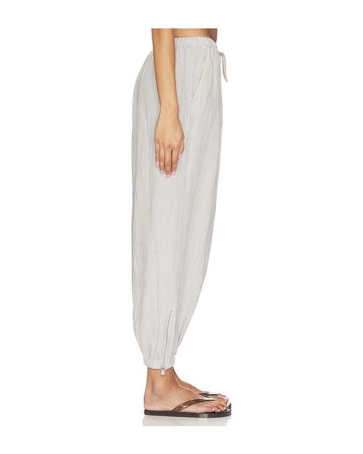 L'Agence White 'Agence Mariko Jogger With Zipper