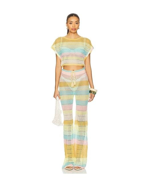 PQ Swim Yellow Renee Crop Top