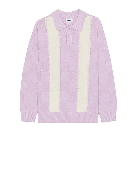 Obey Pink Albert Polo Sweater for men