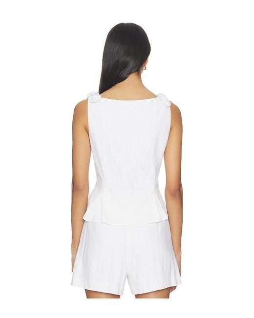 Elodie the Label White Maisel Top