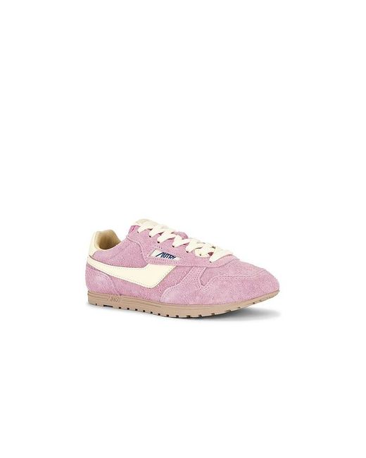 Autry Pink Windspin Low Sneaker