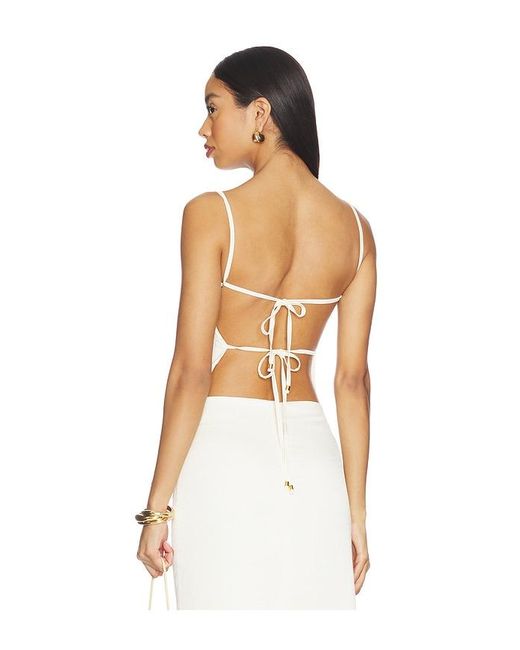 NonChalant Label White Elvina Top