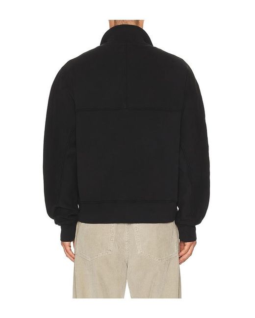 Agolde Black Idris Quarter Zip Sweater for men