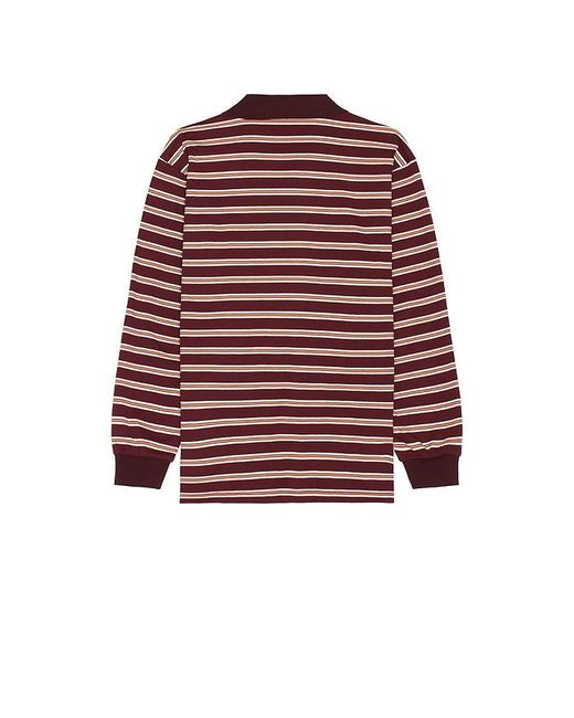 メンズ DUNST ロングスリーブTシャツ Red