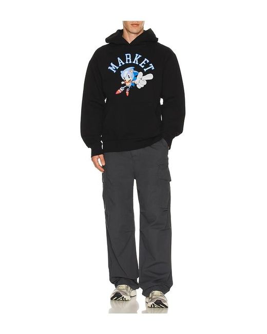Market Black X Sonic No 1 Hoodie for men
