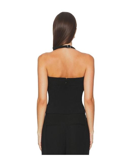 SOVERE Black Demi Top